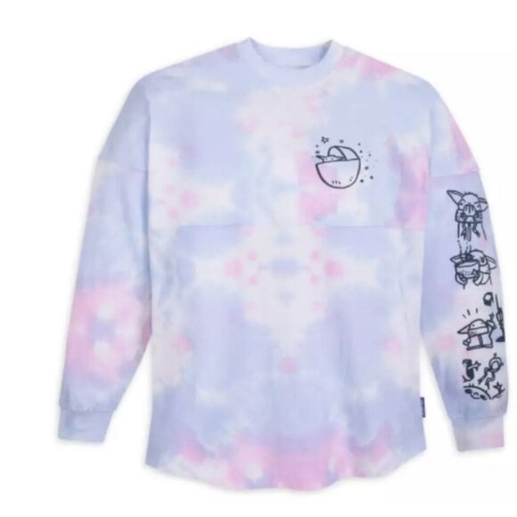Disney Star Wars Grogu Purple Tie Dye Spirit Jersey Size M - Picture 1 of 4